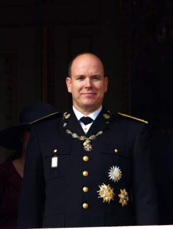Le Prince Albert II de Monaco lors de la fête nationale monégasque en 2007 (49 ans)
