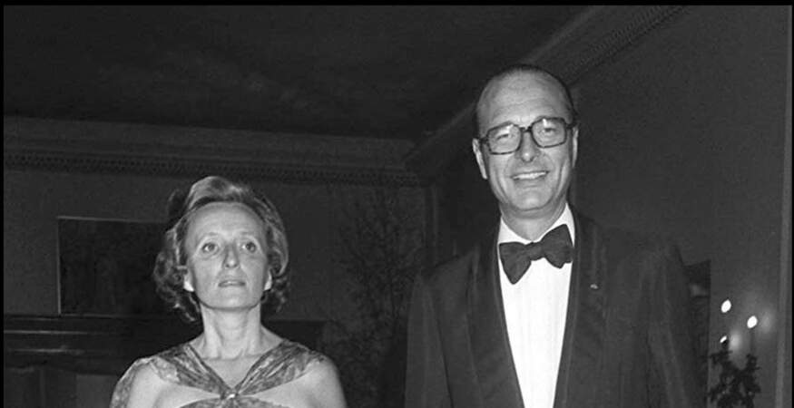 Jacques Chirac et sa femme Bernadette Chirac au Bal April en 1978 (45 ans)