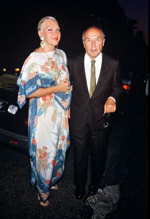 Line Renaud (56 ans) et son mari au mariage d'Eddie Barclay en 1984