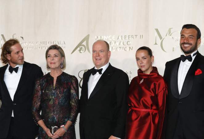 En 2021, la Princesse Caroline de Hanovre (64 ans) et le Prince Albert II de Monaco lors de la soirée Monte-Carlo Gala for Planetary Health.