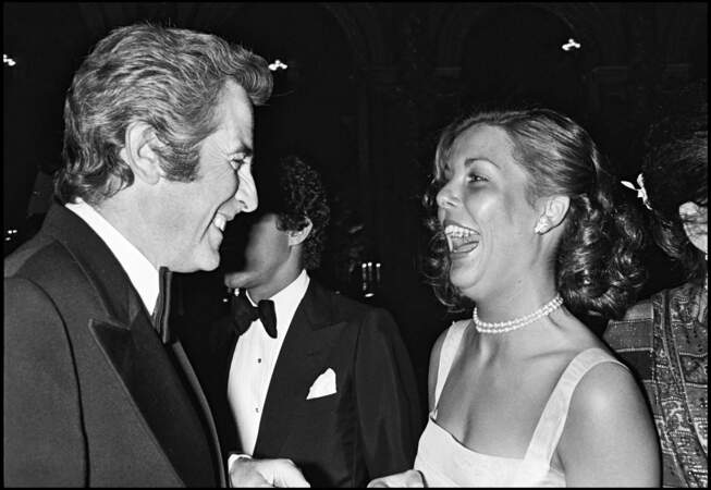 En 1977, la Princesse Caroline de Monaco (20 ans) et Jacques Chazot lors d'un gala pour l'UNICEF.