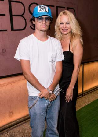 Pamela Anderson (54 ans) et Brandon Thomas Lee lors d'un événement à Los Angeles en 2021