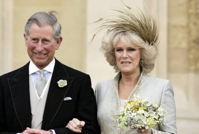 Camilla Parker-Bowles (58 ans) lors de son mariage avec le prince Charles en 2005