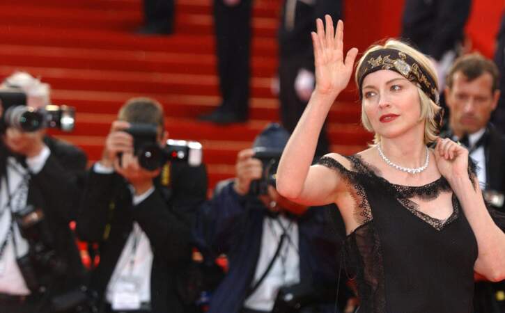 Sharon Stone (44 ans) au Festival de Cannes en 2002