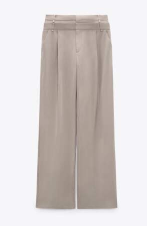 Pantalon avec taille double Zara, 45,95 euros