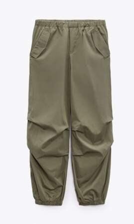 Pantalon parachute Zara, 45,95 euros