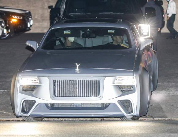 Justin Bieber dans sa Rolls Royce