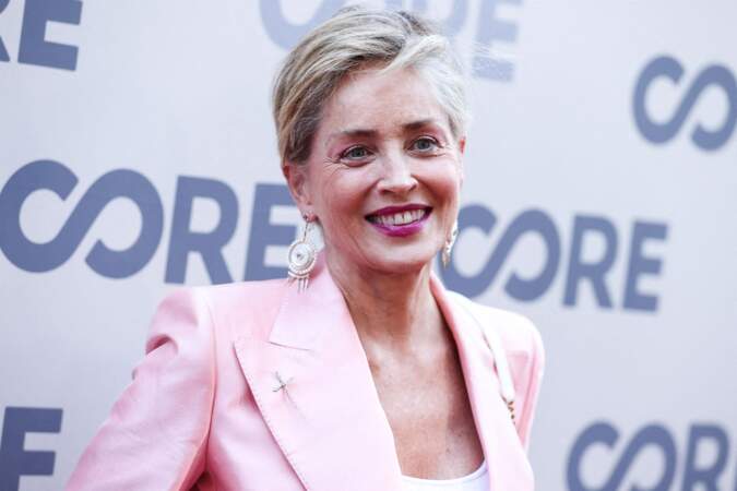 Sharon Stone (64 ans) au photocall de la soirée Core Gala à Los Angeles le 10 juin 2022