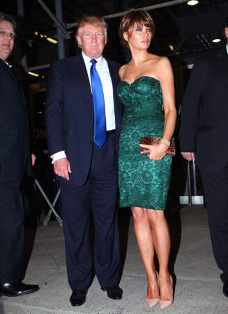 En 2011, Melania Trump (41 ans) et son mari Donald Trump pour le gala de la fondation Robin Hood