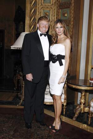 En 2009, Melania Trump (39 ans) et son époux Donald Trump au Club Mar A Lago en Floride