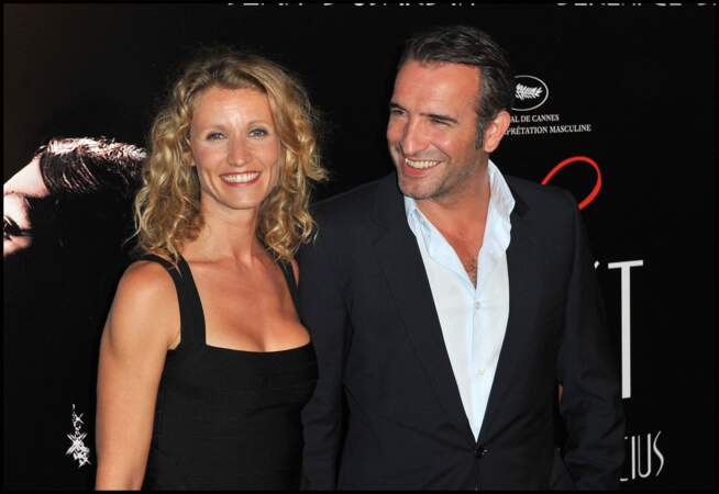 En 2011, Jean Dujardin (39 ans) et sa femme Alexandra Lamy assistent à la première de The Artist qui vaudra un Oscar du Meilleur acteur à l'acteur français