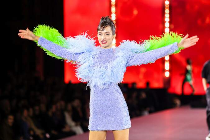 Le défilé Walk Your Worth par L'Oréal lors de la fashion week de Paris : Luma Grothe