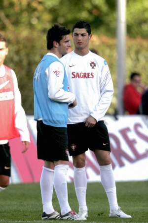 Cristiano Ronaldo (22 ans) s'entraîne au Portugal en 2007