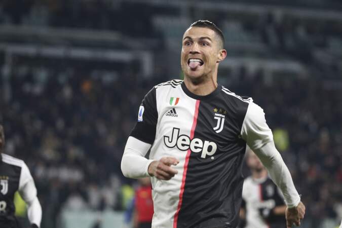 Cristiano Ronaldo (35 ans) lors du match de la juventus de Turin contre Parme à Turin en 2020