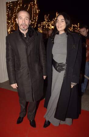 Florent Pagny et sa femme lors du second Festival du film Latino-Americain à Paris en 2006