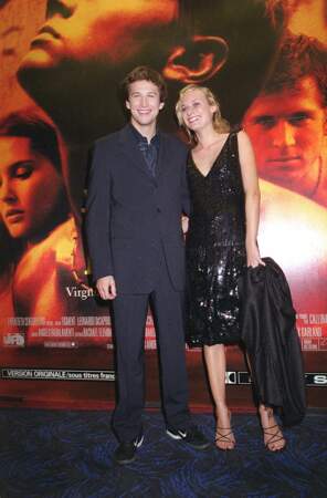 En 2000, Guillaume Canet (27 ans) et sa compagne Diane Kruger lors de la première de The Beach où l'acteur donne la réplique à Leonardo DiCaprio