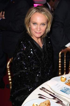 Patricia Kaas lors de la soirée de Gala de la Fondation Claude Pompidou à l'Hôtel Marcel Dassault, à Paris en 2019 (53 ans).