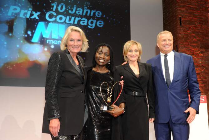 Patricia Kaas à la cérémonie de remise du Prix Courage à Munich en 2014 (48 ans).
