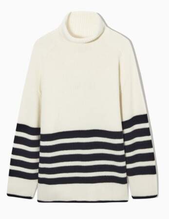 Pull oversize à col montant Cos, 89 euros