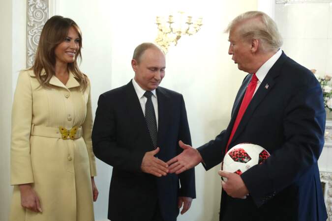 Vladimir Poutine, à Helsinki le 16 juillet 2018, rencontre Donald Trump