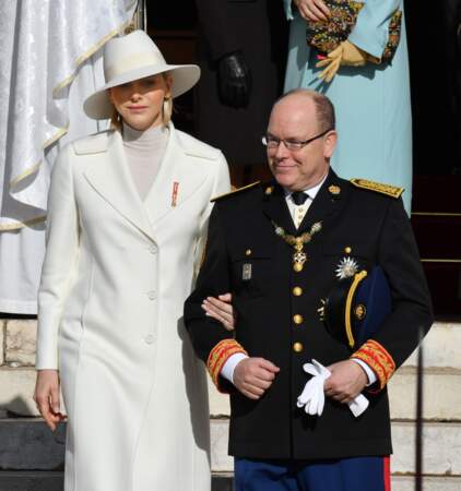 Le prince Albert II de Monaco, la princesse Charlène de Monaco continuent de perpétuer les traditions princières comme durant chaque fête nationale monégasque
