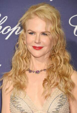Nicole Kidman (50 ans) lors de la soirée de gala du festival international du film de Palm Springs au centre de congrès de Palm Spring, en 2017. Cette même année, elle reçoit le Prix du 70ème anniversaire du Festival de Cannes