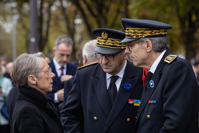 Cérémonie commémorative du 11-Novembre : Elisabeth Borne, Laurent Nunez et Marc Guillaume, le préfet de Paris