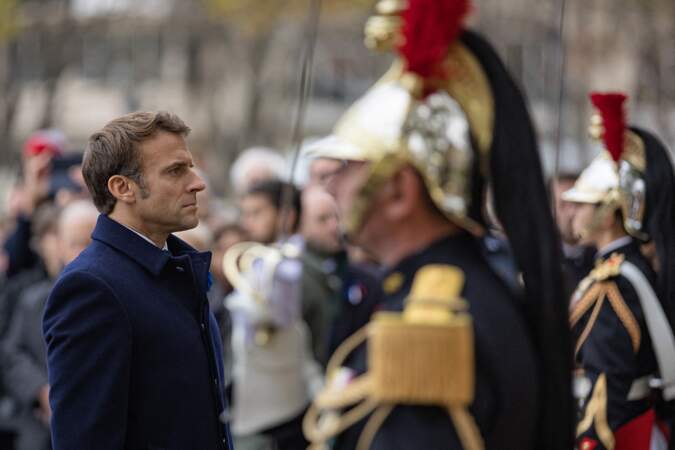 Cérémonie commémorative du 11-Novembre : le président Emmanuel Macron