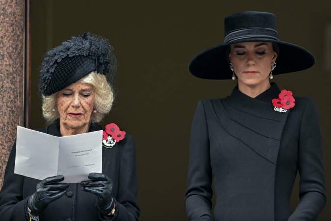 C'est la première cérémonie du Jour du Souvenir pour Camilla Parker Bowles en tant que reine consort
