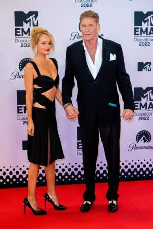 David Hasselhoff et sa femme Hayley Roberts aux MTV EMA 2022.