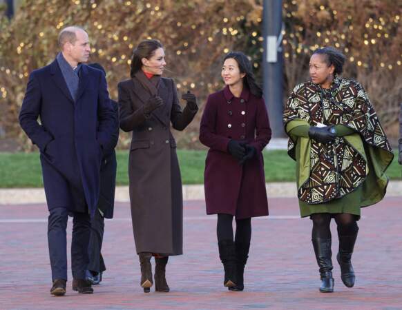 Le prince William et Kate Middleton rencontrent la maire de Boston, Michelle Wu et la pasteure Mariama White-Hammond.