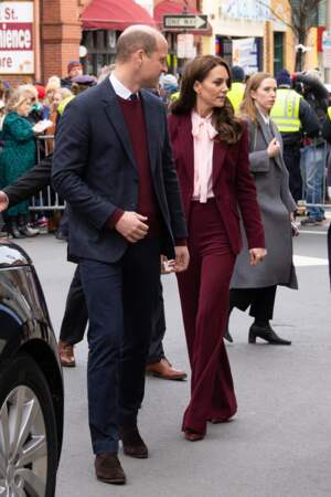 Le prince William et Kate Middleton dans les rues de Boston. 