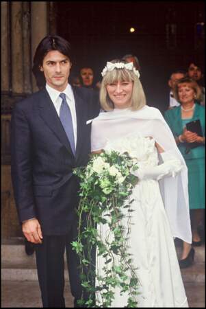 À 35 ans, elle épouse le journaliste Philippe Brunel en 1991