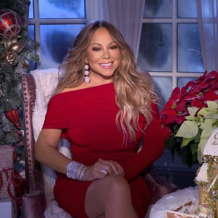Mariah Carey en robe de Noël en 2020