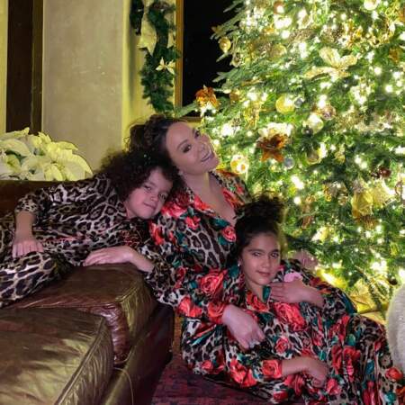 Mariah Carey et ses enfants en pyjama de Noël en 2020