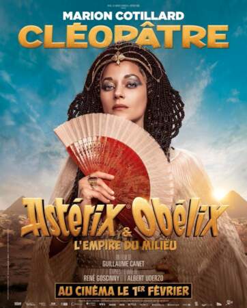 Cléopâtre est interprétée par Marion Cotillard. 