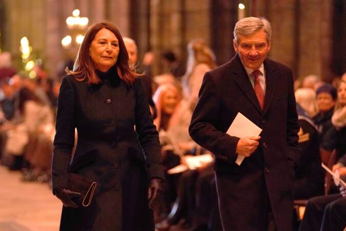 Les parents de Kate Middleton, Carole et Michael, ont également été aperçus au sein de l'abbaye de Westminster, à Londres.