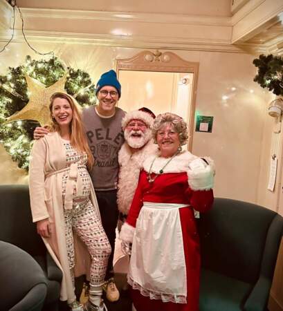 Blake Lively en pyjama de Noël avec Ryan Reynolds