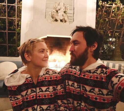 Kate Hudson en pyjama de Noël