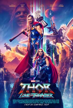 Thor : Love and Thunder (2022), quatrième film en solo sur le Dieu du Tonnerre incarné par Chris Hemsworth décroche la 9e position.