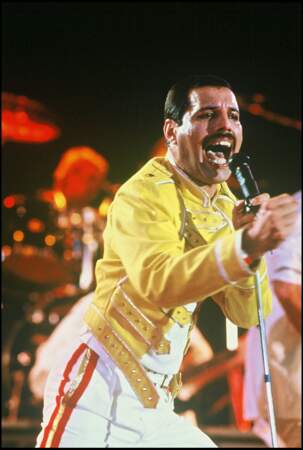 En quatorzième position, Freddie Mercury. Le vibrato émouvant et la gamme vocale de quatre octaves de Freddie Mercury, ainsi que son charisme écrasant, ont enflammé la musique de Queen, faisant de leur art rock un spectacle saisissant.