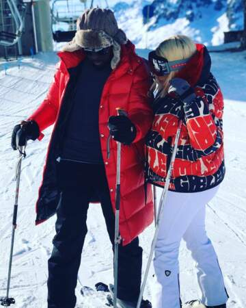 DemDem et Maître Gims en tenues de ski