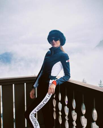 Amandine Petit en tenue de ski