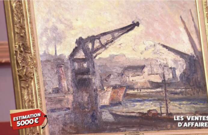 Le tableau d’Émile Othon, Port de Honfleur, a été vendu à 5 000 euros