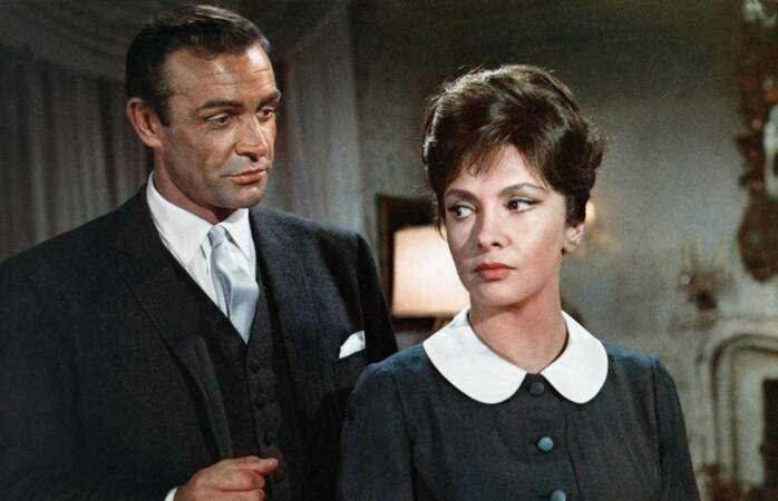 Elle apparaît dans plusieurs films italiens et américains dans les années 1950 et 1960. Ici en présence de Sean Connery, elle avait 37 ans.