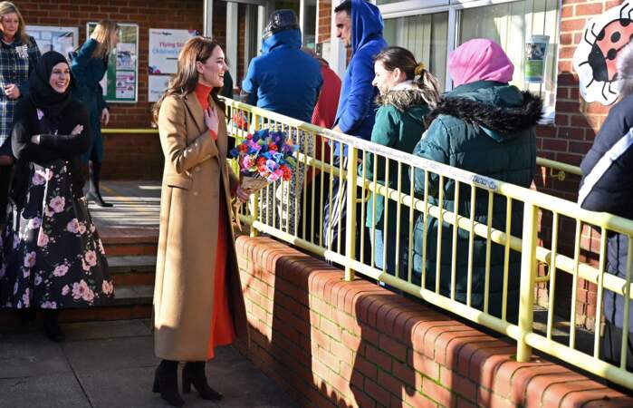 Kate Middleton en visite dans une crèche à Luton ce mercredi 18 janvier