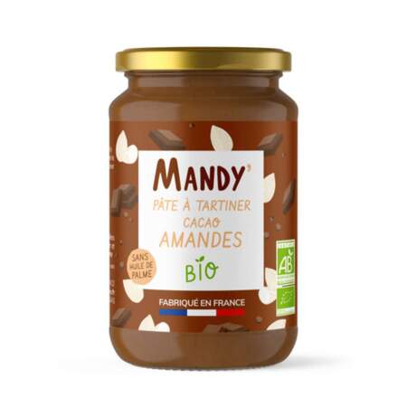 Pâte à Tartiner Cacao Amandes bio, 300 g, 7,99 €, Mandy'.