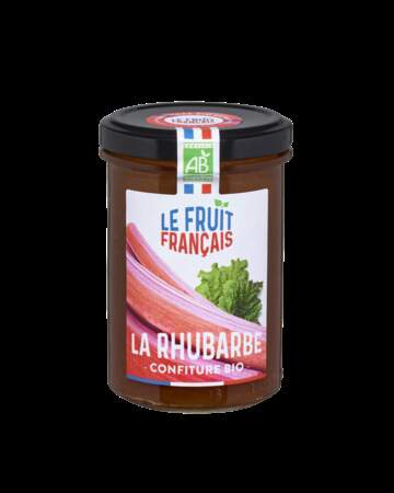 Confiture de Rhubarbe Bio, 250 g, 4,49 €, Le Fruit Français chez Monoprix.