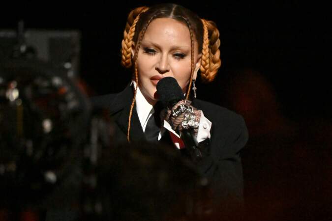 Madonna aux Grammy Awards le 5 février 2023 à Los Angeles : le visage de la chanteuse a choqué 