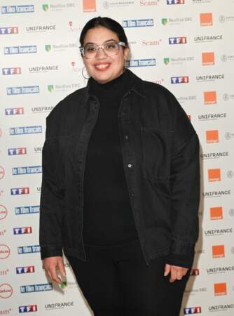 Melha Bedia, la soeur cadette de Ramzy, était également à la 30e cérémonie des Trophées du film français.